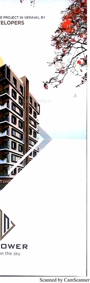 Elevation of real estate project Ravi Tower located at Veraval, Gir Somnath, Gujarat